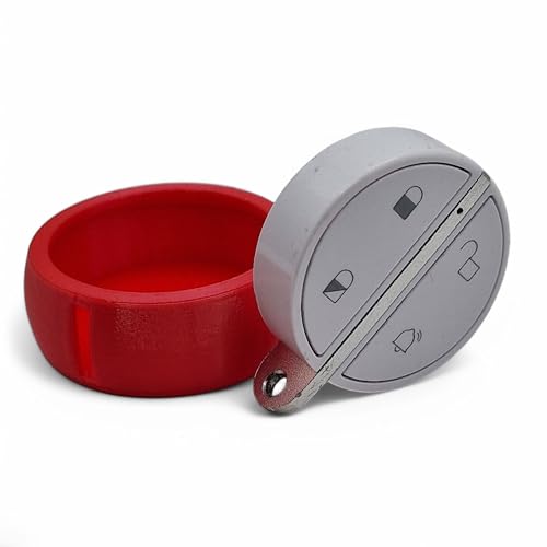 Coque de Protection pour Badge Télécommande Somfy Alarme / Sécurité et Durabilité Maximale (Rouge)