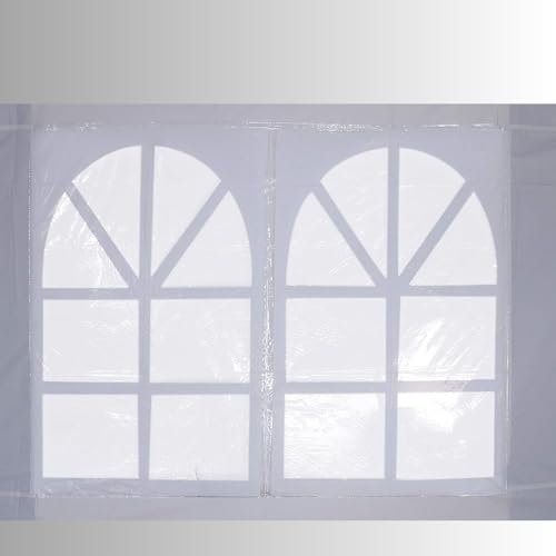 Image of Beyond Sky Gazebo Outdoor Canopy Tent 10 x 20 feet with 3 Side Window European Covers - Portable Tent | Canopy 2 mins Installation 50kg (White)