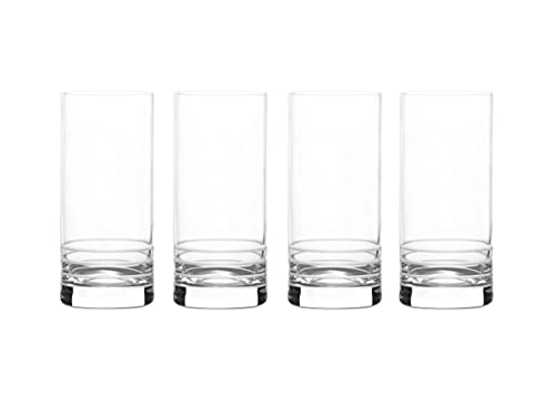 MIKASA Cal Juego de Vasos Highball, Cristal, Transparente