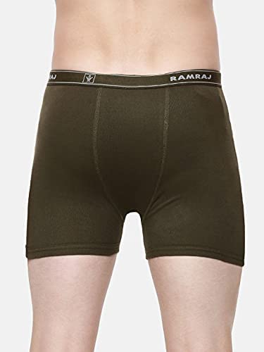 Image of RAMRAJ COTTON Men Cotton Trunks - Multicolor| Outer Elastic Waistband With Double Side Pockets