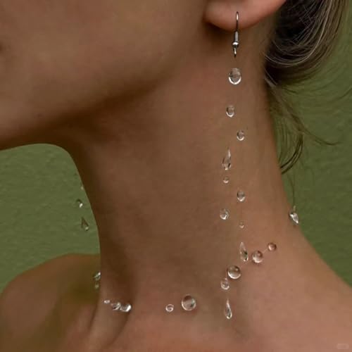 Morning Dewdrop Earrings Floating Rain Drop4