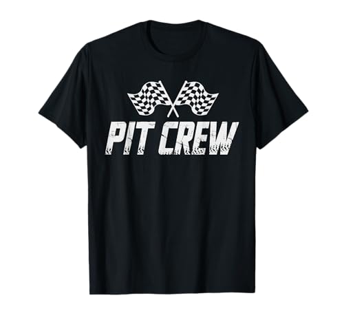Pit Crew Birthday Family Matching car Racing T-Shirt
