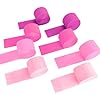 8 Rolls in 4 Colors Gradient Rosered Party Crepe Paper Streamer, 8 Pieces 82 feet Streamets Party Decorations, Party Supplies for Wedding Birthday Baby Shower Gender Reveal Graduation Bridal Shower #3