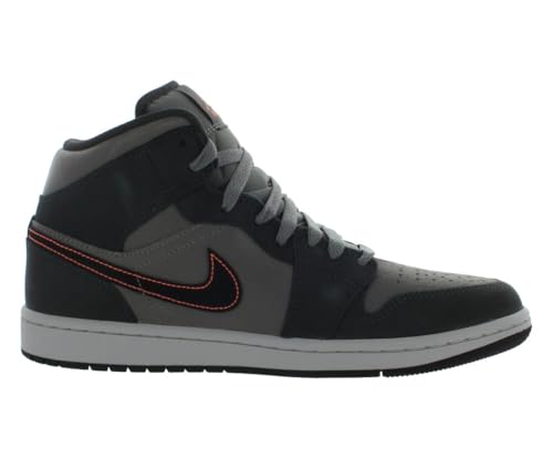 Nike Herren Air Jordan 1 Mid Schuhe Sneaker, Nachtstadion/Schwarz, 42.5 EU