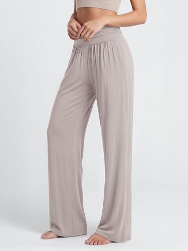 Image of ODODOS Women's Wide Leg Palazzo Lounge Pants with Pockets Light Weight Loose Comfy Casual Pajama Pants-26 /28 /30 inch /32 inch Inseam