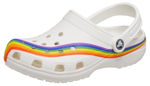 Image of Crocs Unisex-Adult Classic Rainbow Dye Clog