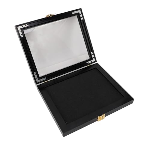 Moldura para Caixa de Sombra, Madeira de Grande Capacidade, Suporte para Organizador, Cobertura Mili