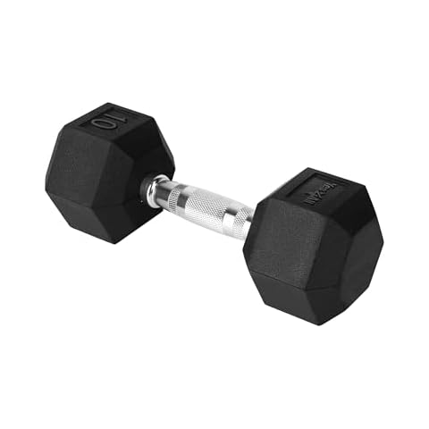 Yes4All 10 lbs Chrome Grip Hex Dumbbell Cover