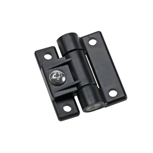 Charnière d'armoire à couple réglable en plastique nylon noir pour meuble - 2