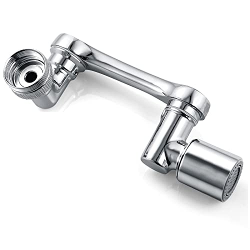 1080 Degrés Aérateur De Robinet 2 Modes Réglable Cuisine Robinet En Laiton Massif Interrupteur Tournant Douche Moussante Filtre Adaptateur Économiseur Pour Toilette Salle De Bain Cover