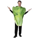 DSPLAY Lettuce Costume for Adult Couples Vegetable Food Costume