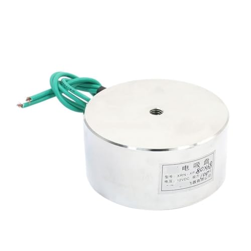 XRN-XP 80X38mm DC 12V 80 * 38mm 100Kg Sucking Disc Solenoid Lift Holding Electromagnet
