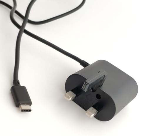 Ogeechee® USB Type-C Mains UK Wall Charger Adapter Compatible With Nokia 2760 Flip / 5.1 Plus / 5.3/6.1/6.2/6.1 Plus / 8.1/8.3 5G / 7 Plus / 2 V Tella / X30 / T10 / T20 / T21 / 9 PureView