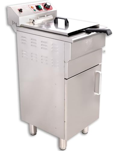 Beeketal \'BSF-160P\' Profi Gastro Stand Fritteuse mit Unterschrank (16 L Volumen für max. 11 L Öl) Edelstahl Friteuse mit Fettablaufhahn im Schrank, 5000 Watt, 400V-50Hz Starkstrom Anschluss Beeketal \'BSF-160P\' Profi Gastro Stand Fritteuse mit Unterschrank (16 L Volumen für max. 11 L Öl) Edelstahl Friteuse mit Fettablaufhahn im Schrank, 5000 Watt, 400V-50Hz Starkstrom Anschluss