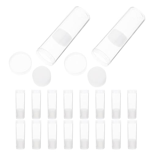 Tubos redondos para monedas transparentes de plástico con esponja protectora Ipetboom 2