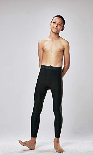 boys black compression pants
