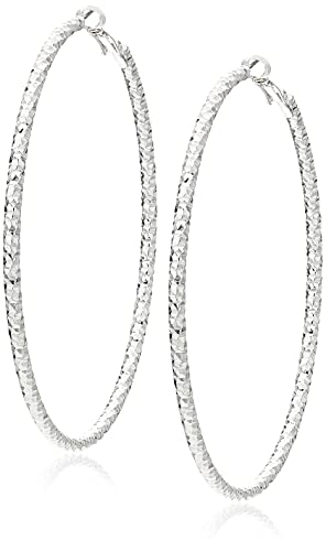 Image of Nine West Women's Hoop Earrings, Classic Fashion Jewelry Accessories for Everyday Wear, Lightweight Statement Earrings for Casual, Office, and Evening Looks