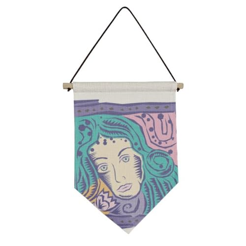 Drapeau sur toile Vierge Mexicon pour créer un salon bohème et mystique