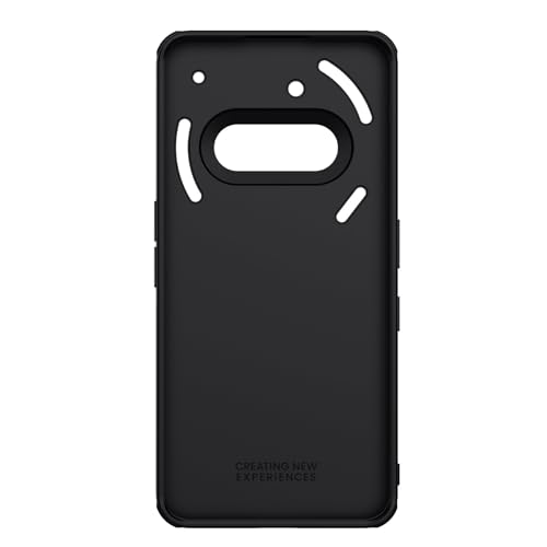Image of Nillkin Case for Nothing Phone 3A (6.7 inch Inch) Super Frosted Shield Pro Hard Back Soft Border (PC + TPU) Shock Absorb Cover Raised Bezel Camera Protect PC Black Color