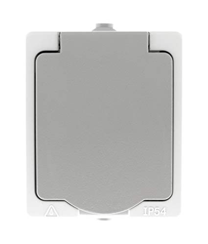 Zenitech - Akya Prise 2P plus T 16A Gris Clair IP54 1 Paquet – Image 3