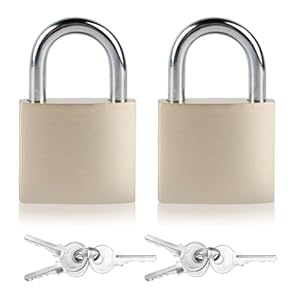 Qixingyl 031 Keyed Alike Padlocks 2-Pack