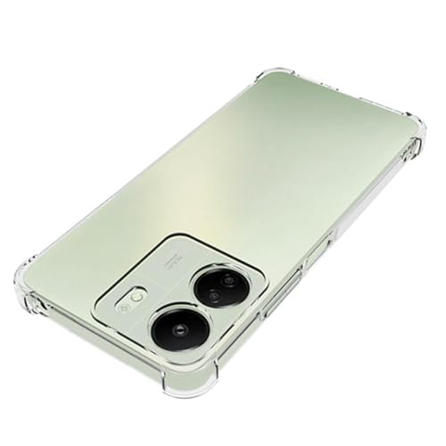 Image of for Poco C65 Case, Premium Soft Clear Crystal TPU Shockproof Transparent Case Cover Drop-Resistant Light Weight Case for Poco C65 Transparent