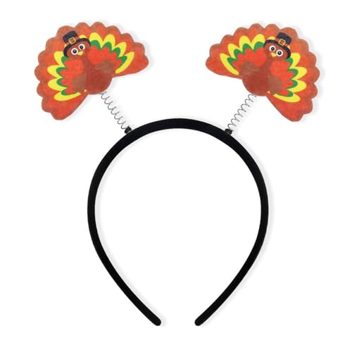 CHUN-YAN Thanksgiving Headbands for Women - Turkey Trot Headband Turkey Ears for Friendsgiving Party Decorations - Thanksgiving Party Hats
