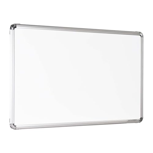 ALKOSIGN Astra Chrome Non-Magnetic White Boards with Melamine Sur...