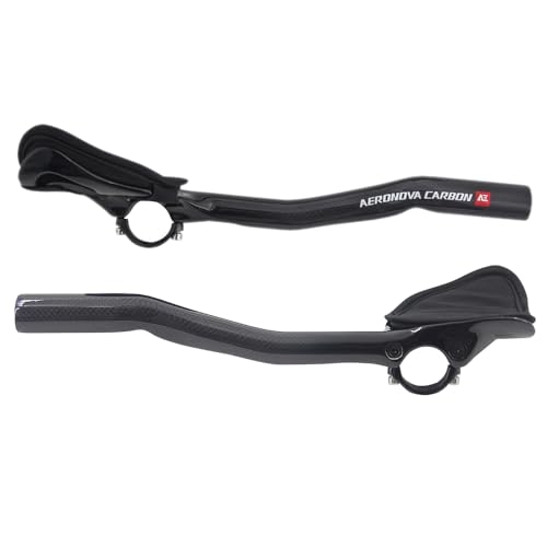 Yccyctrek aerobars for road bike aero bars tt rest bullhorn aerobar and triathlon aerobars red 340mm 3k Glossy bicycle accessories clip on aero bars bike resting handle bars by Yccyctrek - Image 2