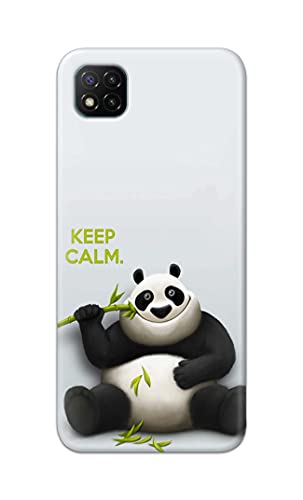 Image of PRINTFIDAA� Printed Hard Back Cover Case for Mi Poco C3 Back Cover (Cartoon Panda) -2808
