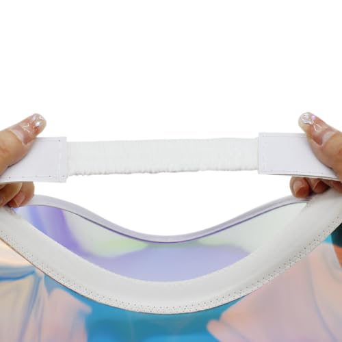 Image of Plastics Clear Sun Visor Hats UV Protection Cap for Sports Outdoor Activities Women Men Adjustable Beach Golf Headwear Tennis Beach Cycle