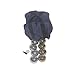 BuyBocceBalls Listing - 73mm Metal Bocce/Petanque Set with 4 Gold and 4 Silver Balls and Heavy Duty Blue Nylon Bag - Single