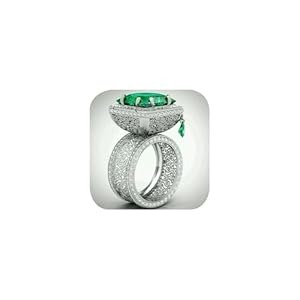 Luxury Big Emerald Wide Ring for Women Elegant Crystal Green Stone Engagement Vintage Party Wedding Geometric Rings 925 Silver Plated Band Square Rings Cocktail Costume Jewelry for Her Size 10