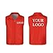 East-hai-buy Benutzerdefinierte Logo Weste Personalisierte Bild/Text Weste Sommer Ärmellose Dünne Atmungsaktive Uniform Arbeitskleidung Männer Frauen Casual Jacke Mantel Color2,XL