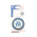 La Plume Dorée - Set de 2 Autocollants Olympique de Marseille, Produit Officiel, 6cm