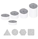 【El paquete incluye】: 1 rollo de fieltro 100cm x 10cm x 5mm, 1 rollo de fieltro 100cm x 5cm x 5mm,1 rollo de fieltro 100cm x 3cm x 5mm, 1 rollo de fieltro 100cm x 2cm x 5mm,1 rollo de fieltro 100cm x 1cm x 5mm.