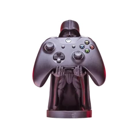 NovelStuffs Darth Vader Controller Holder & Phone Stand 3D Printed - Ideal Game Room Decor and Gaming Accessory, for Gamers & Star Wars Fans (Black Darth Vader) Cover