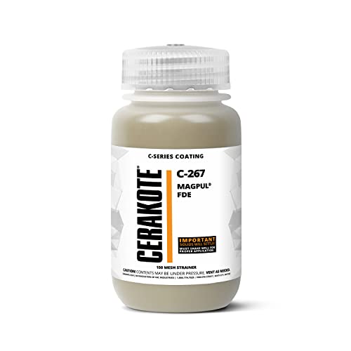 CERAKOTE® (Air Cure C-Series Coating- Our Ceramic Technology Combines Performance with Color on All- Metals, Polymers, More (CMagPul Flat Dark Earth C-267, 4oz Tester)