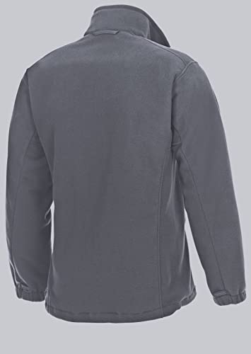 BP 1872-646-53-L Fleece-Jacke, Stehkragen- und Arm-Hebesystem, 270,00 g/m² 100% Polyester, dunkelgrau, L – Bild 2