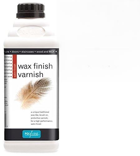 Polyvine - Wax Finish Varnish - White Wash - 1 Litre