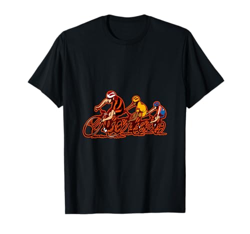 Tres impresionantes ciclistas Drafting Camiseta