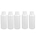 Aexit 5Pcs 17-Ounce gauge HDPE Plastic White High Barrier Narrow Mouth Liquid Storage Bottle Container