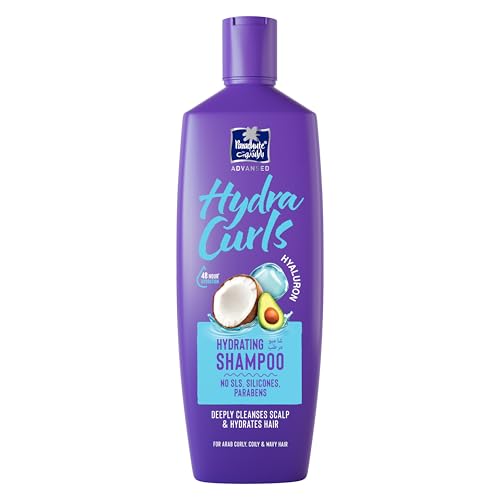 Parachute Advansed Hydra Curls Hydrating Shampoo with Avocado Coconut & Hyaluron for Deep Cleaning and Hydration | 340 ML | No Sulphates No Parabens 0% harmful chemicals
