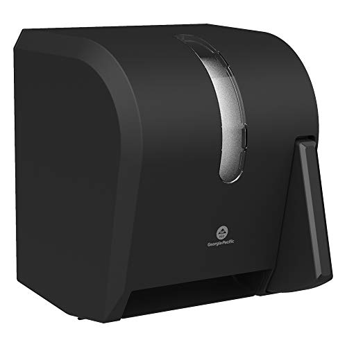 Georgia-Pacific Push Paddle Roll Paper Towel Dispenser by GP PRO, 54338A, Black