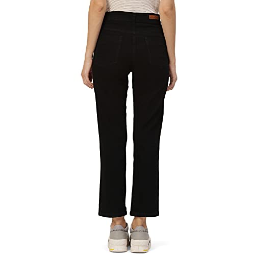 Image of PARIS HAMILTON Womens /Girls High Waist Straight fit Stretchable Denim Jeans Relaxed Fit