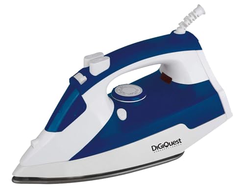 Digiquest Ferro Da Stiro A Vapore Fst22Ce, Piastra Ceramica, 2200W, Termostato Regolabile, Sistema Autopulente