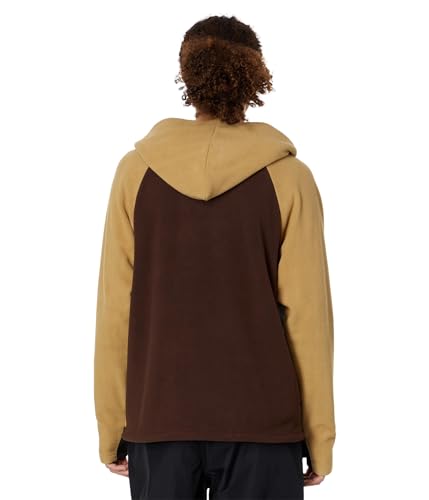 Image of Volcom Men's Polar Fleece Hooded 1 /2 Zip Snowboard Ski Baselayer
