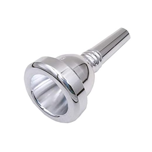 Missmore Boquilla de trombón 6 1 / 2AL, boquilla de barítono y eufonio, plateada