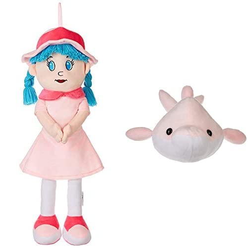Buy Amazon Brand Jam & Honey Huggable Doll, Light Pink, 50cms Dolphin