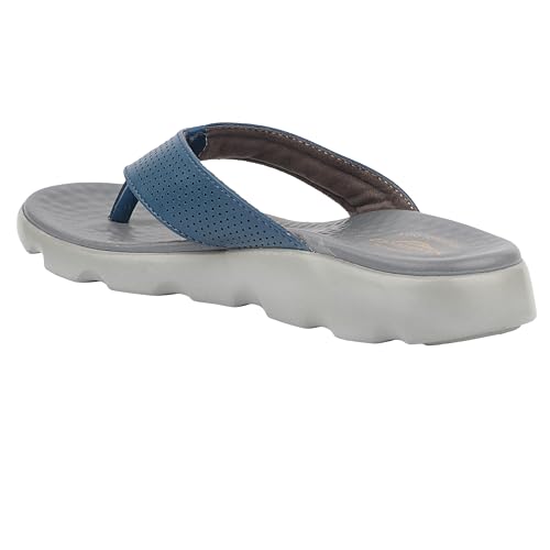 Image of Medifeet Broad Strap Cushioned Leather Slippers for Women